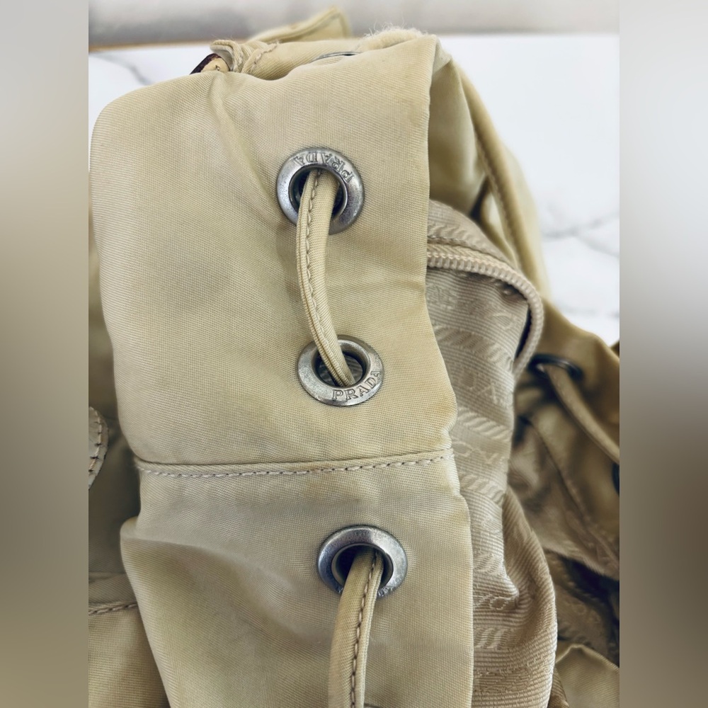 Prada Re-Nylon Beige Desert Backpack - Picture 13 of 13